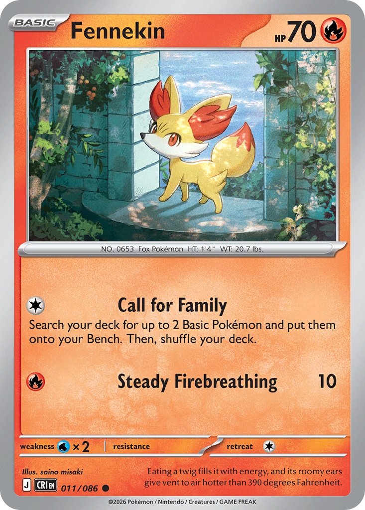 Fennekin - Chaos Rising - 011/086