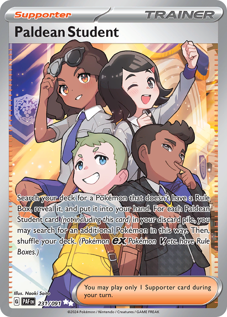 Paldean Student - Paldean Fates - 231/091 - Holofoil