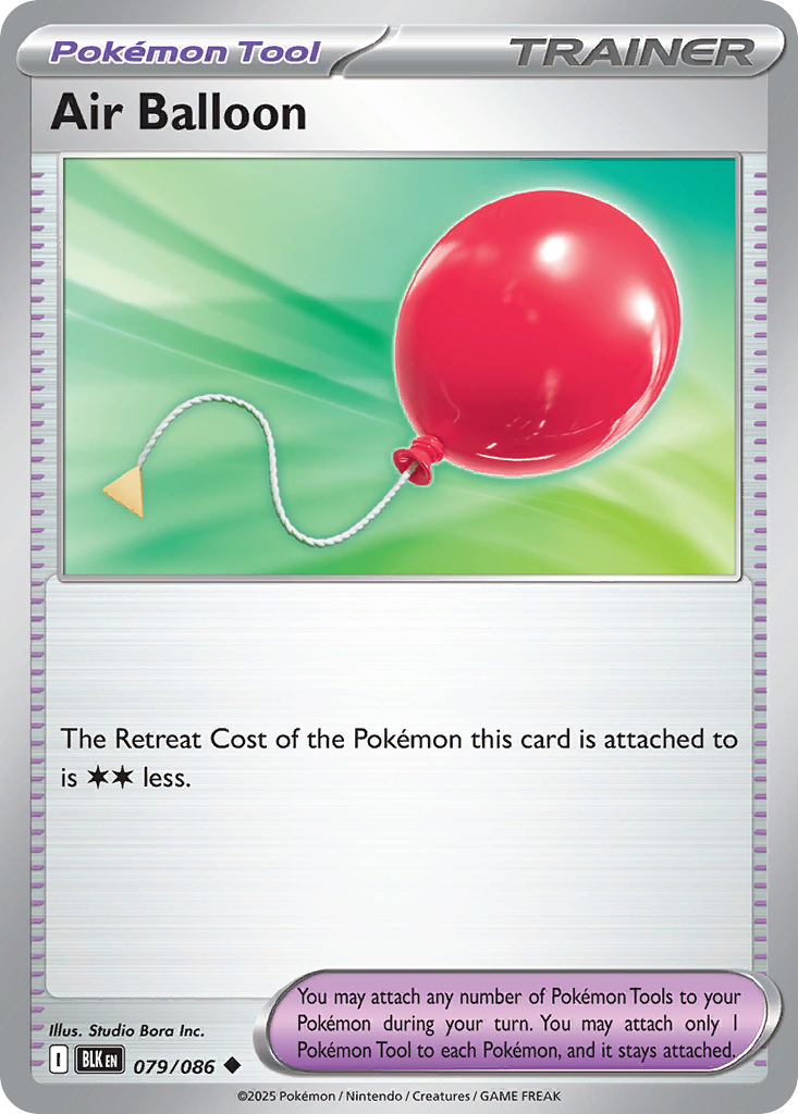 Air Balloon - Black Bolt - 079/086 - Reverse Holofoil