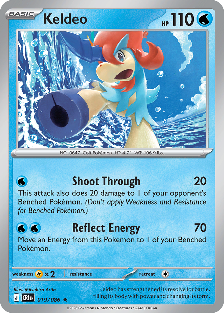 Keldeo - Chaos Rising - 019/086 - Holofoil