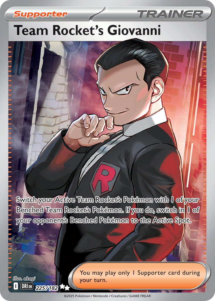 Team Rocket's Giovanni - Destined Rivals - 225/182 - Holofoil