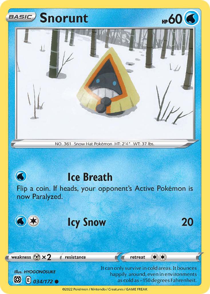 Snorunt - Brilliant Stars - 034/172 - Reverse Holofoil
