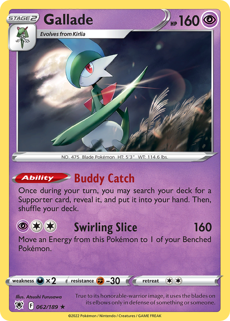Gallade - Astral Radiance - 062/189 - Holofoil