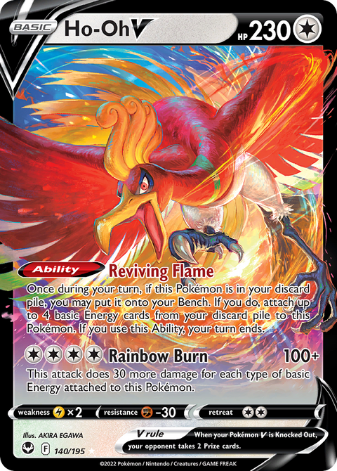Ho-Oh V - Silver Tempest - 140/195 - Holofoil