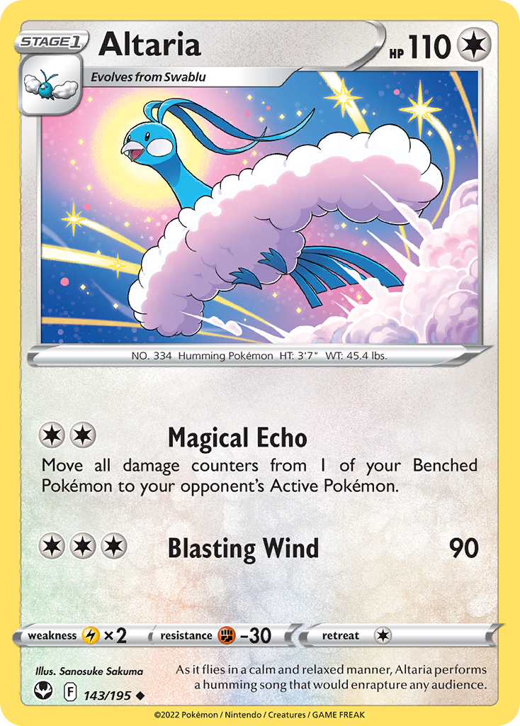 Altaria - Silver Tempest - 143/195 - Reverse Holofoil