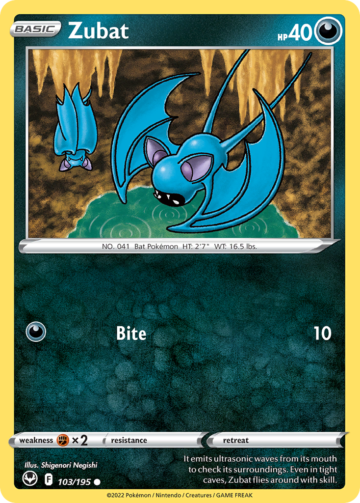 Zubat - Silver Tempest - 103/195