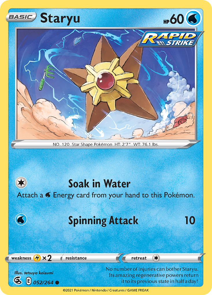 Staryu - Fusion Strike - 052/264 - Reverse Holofoil