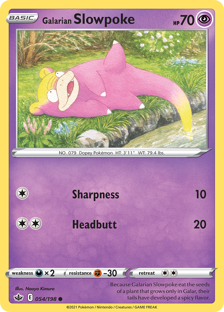 Galarian Slowpoke - Chilling Reign - 054/198