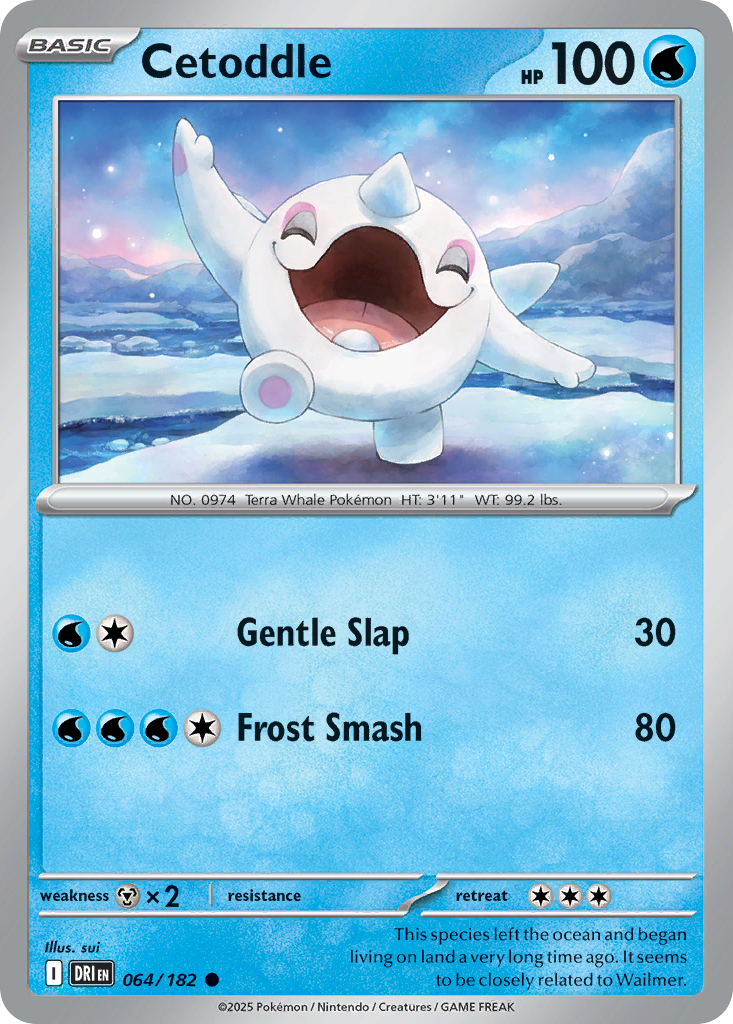 Cetoddle - Destined Rivals - 064/182 - Reverse Holofoil