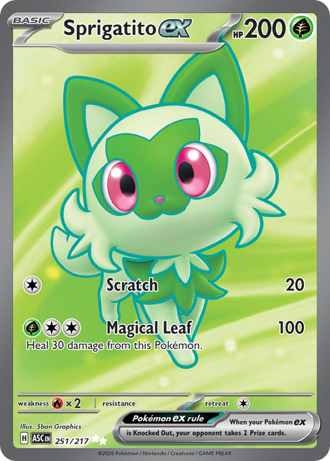 Sprigatito ex - Ascended Heroes - 251/217 - Holofoil