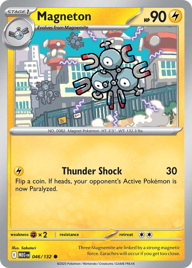 Magneton - Mega Evolution - 046/132 - Reverse Holofoil