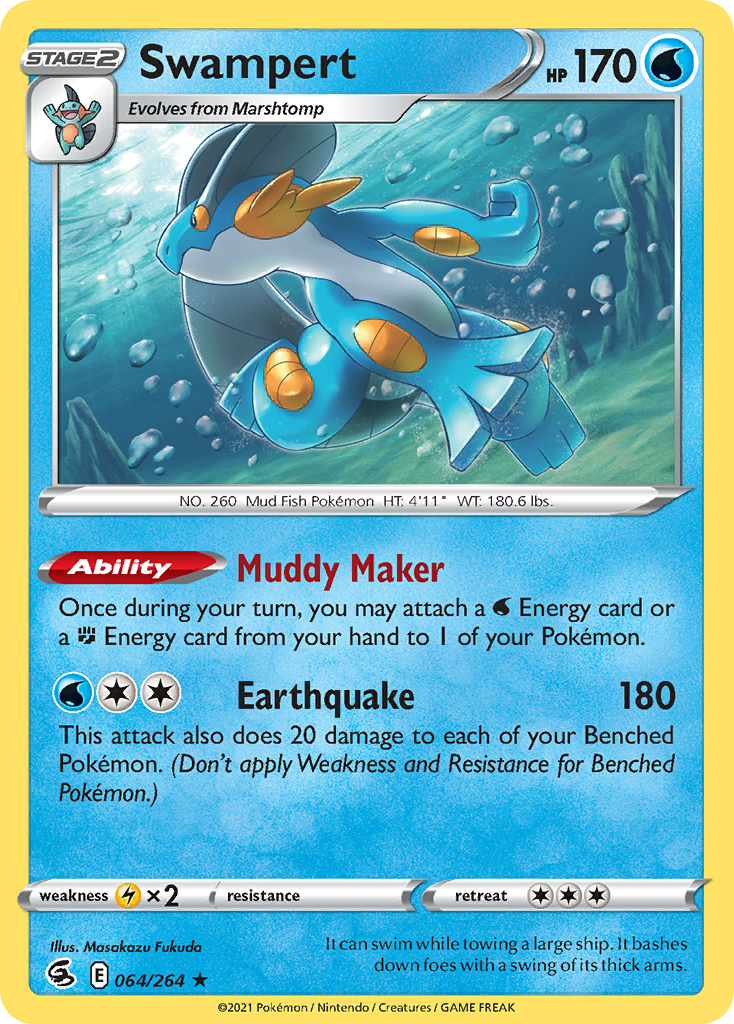 Swampert - Fusion Strike - 064/264 - Holofoil