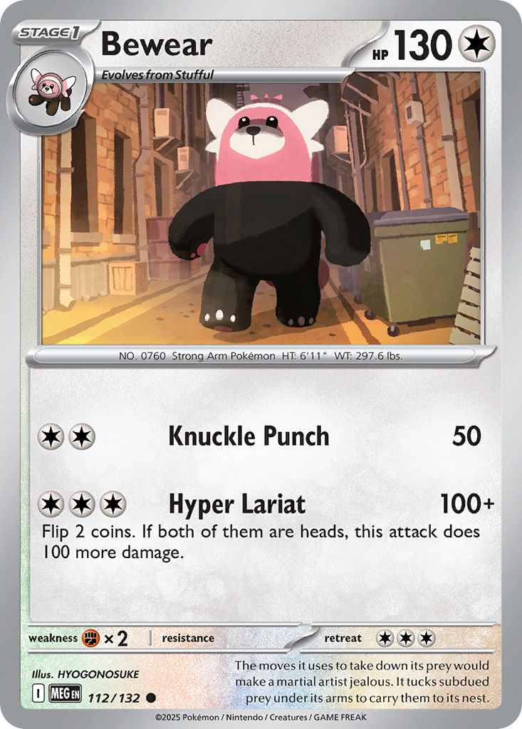 Bewear - Mega Evolution - 112/132