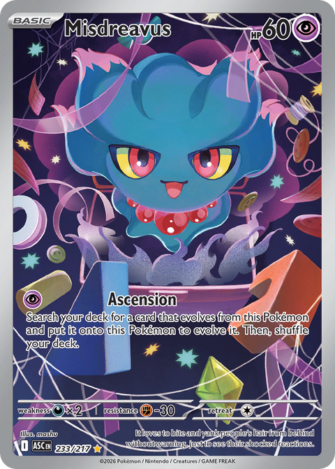 Misdreavus - Ascended Heroes - 233/217 - Holofoil
