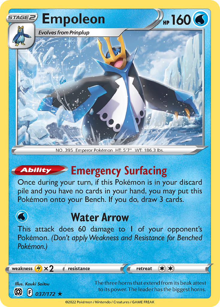 Empoleon - Brilliant Stars - 037/172 - Holofoil