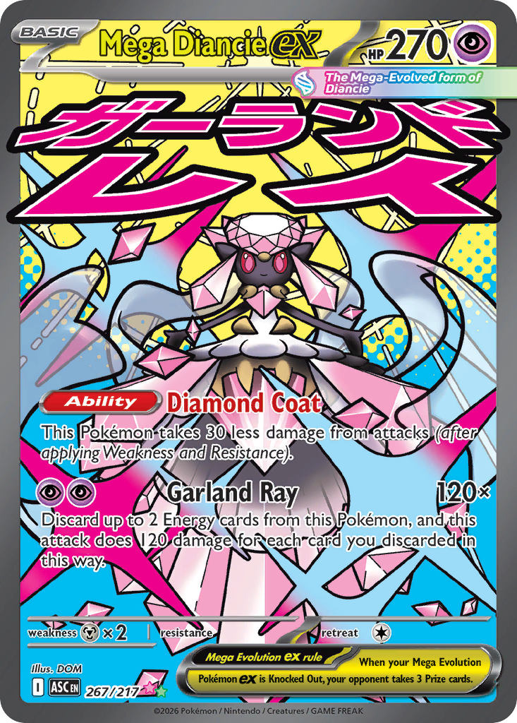 Mega Diancie ex - Ascended Heroes - 267/217 - Holofoil