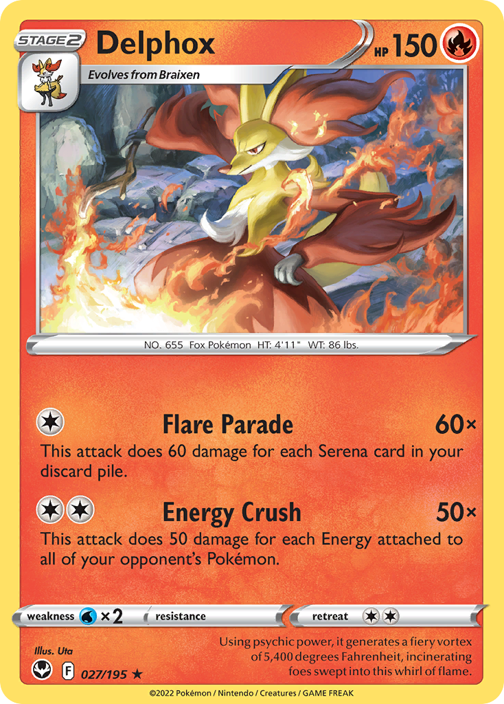 Delphox - Silver Tempest - 027/195