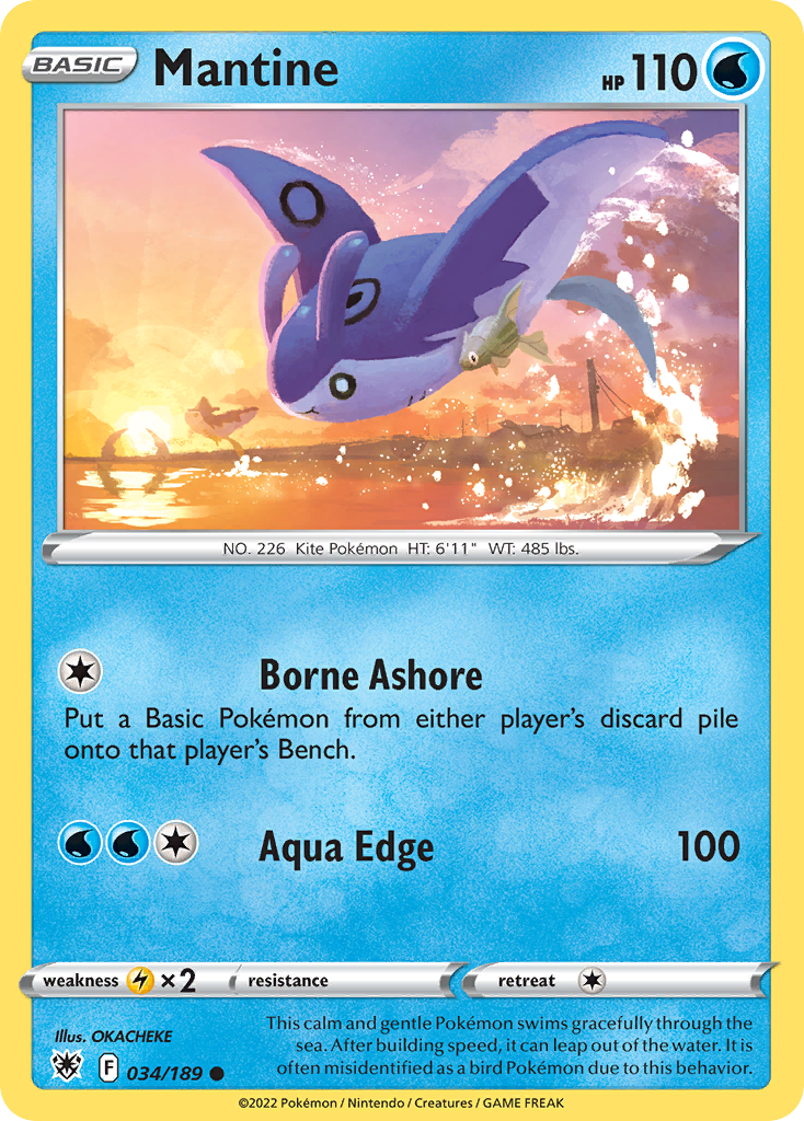 Mantine - Astral Radiance - 034/189 - Reverse Holofoil