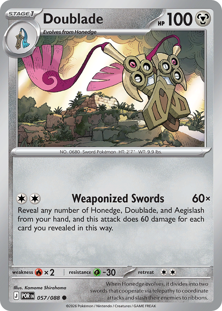 Doublade - Perfect Order - 057/088 - Reverse Holofoil