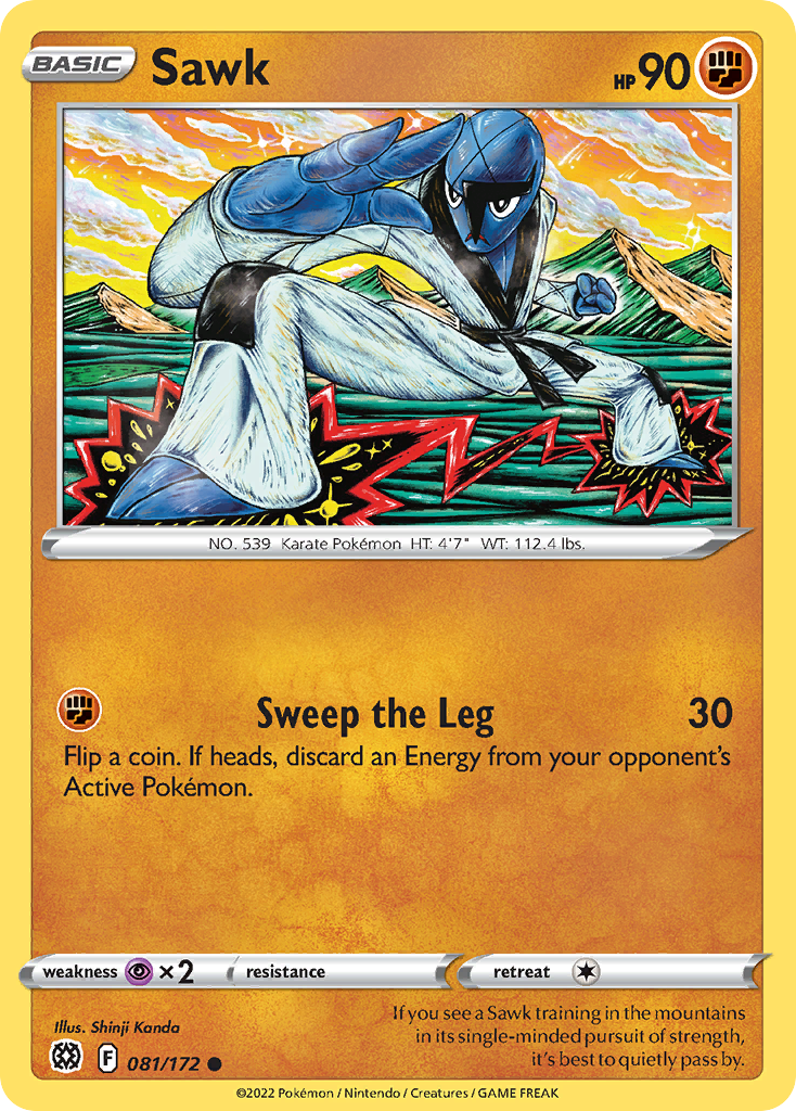 Sawk - Brilliant Stars - 081/172 - Reverse Holofoil