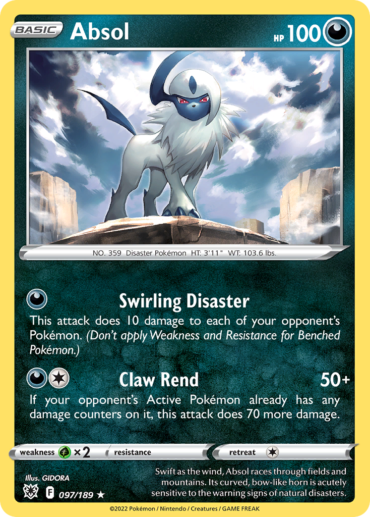 Absol - Astral Radiance - 097/189 - Reverse Holofoil