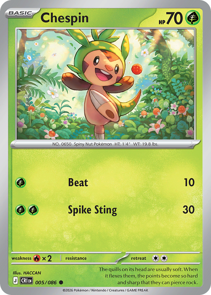Chespin - Chaos Rising - 005/086