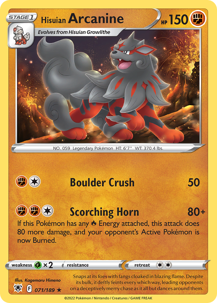 Hisuian Arcanine - Astral Radiance - 071/189