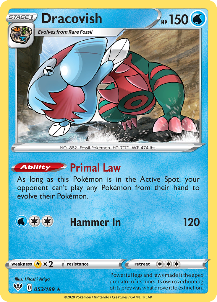 Dracovish - Darkness Ablaze - 053/189 - Reverse Holofoil