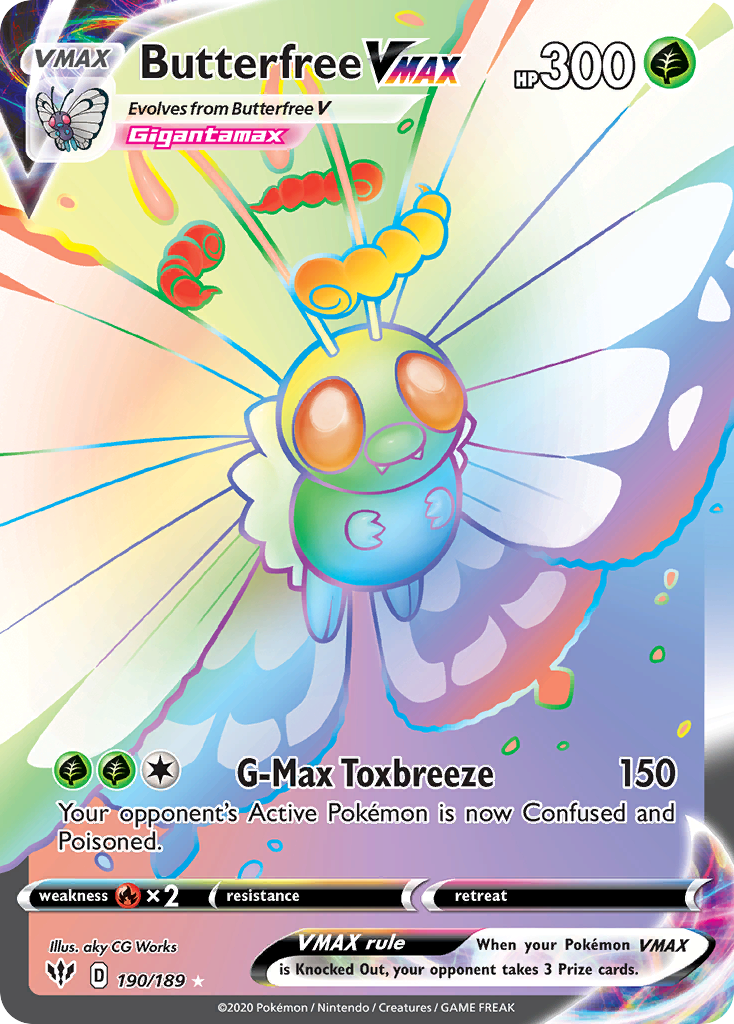 Butterfree VMAX - Darkness Ablaze - 190/189 - Holofoil