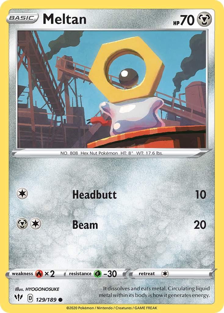 Meltan - Darkness Ablaze - 129/189