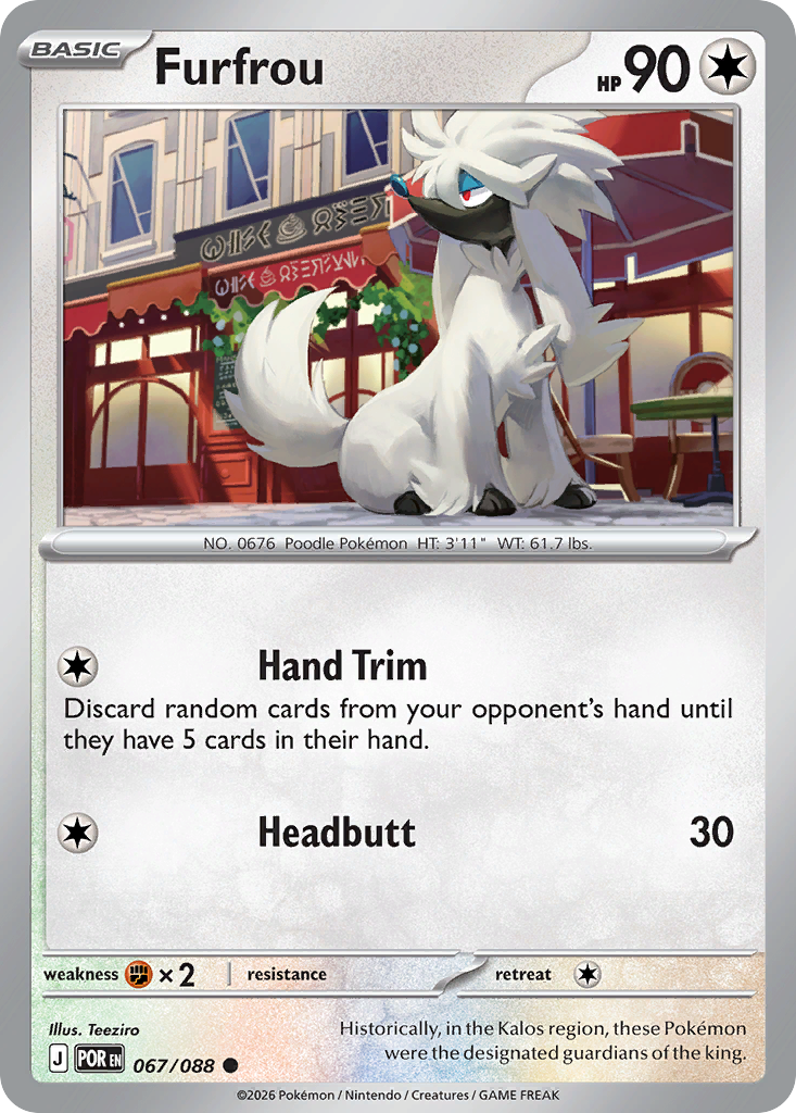 Furfrou - Perfect Order - 067/088 - Reverse Holofoil