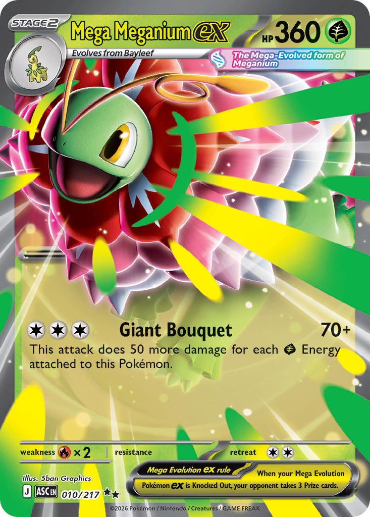 Mega Meganium ex - Ascended Heroes - 010/217 - Holofoil