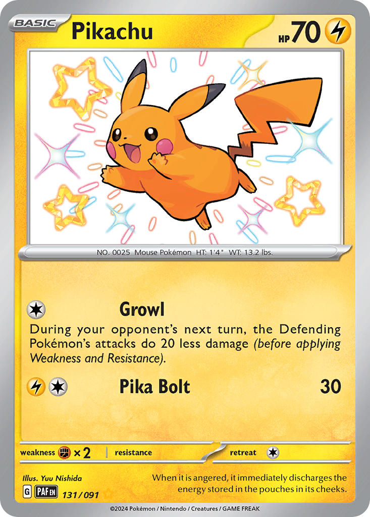Pikachu - Paldean Fates - 131/091 - Holofoil