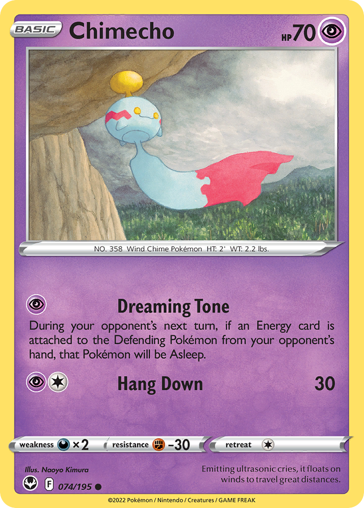 Chimecho - Silver Tempest - 074/195 - Reverse Holofoil