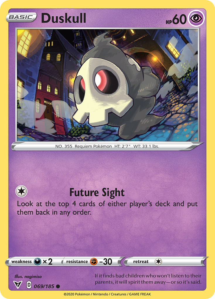 Duskull - Vivid Voltage - 069/185 - Reverse Holofoil