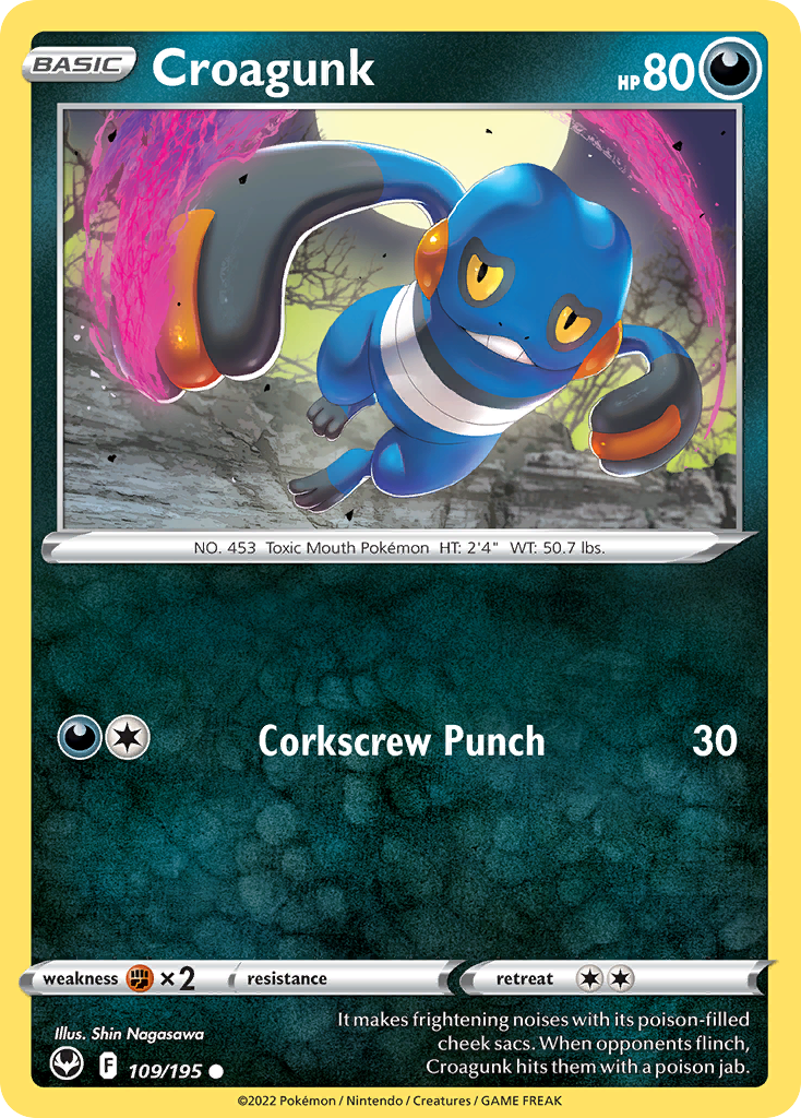 Croagunk - Silver Tempest - 109/195