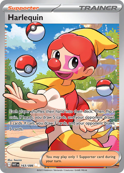 Harlequin - White Flare - 163/086 - Holofoil