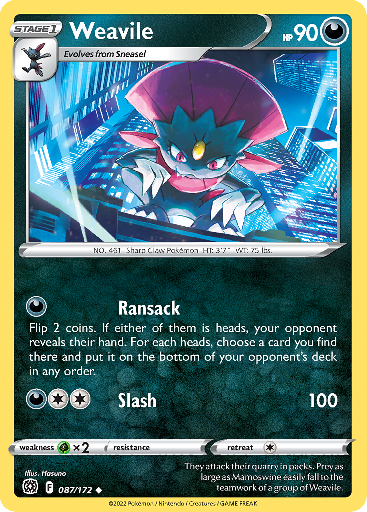 Weavile - Brilliant Stars - 087/172
