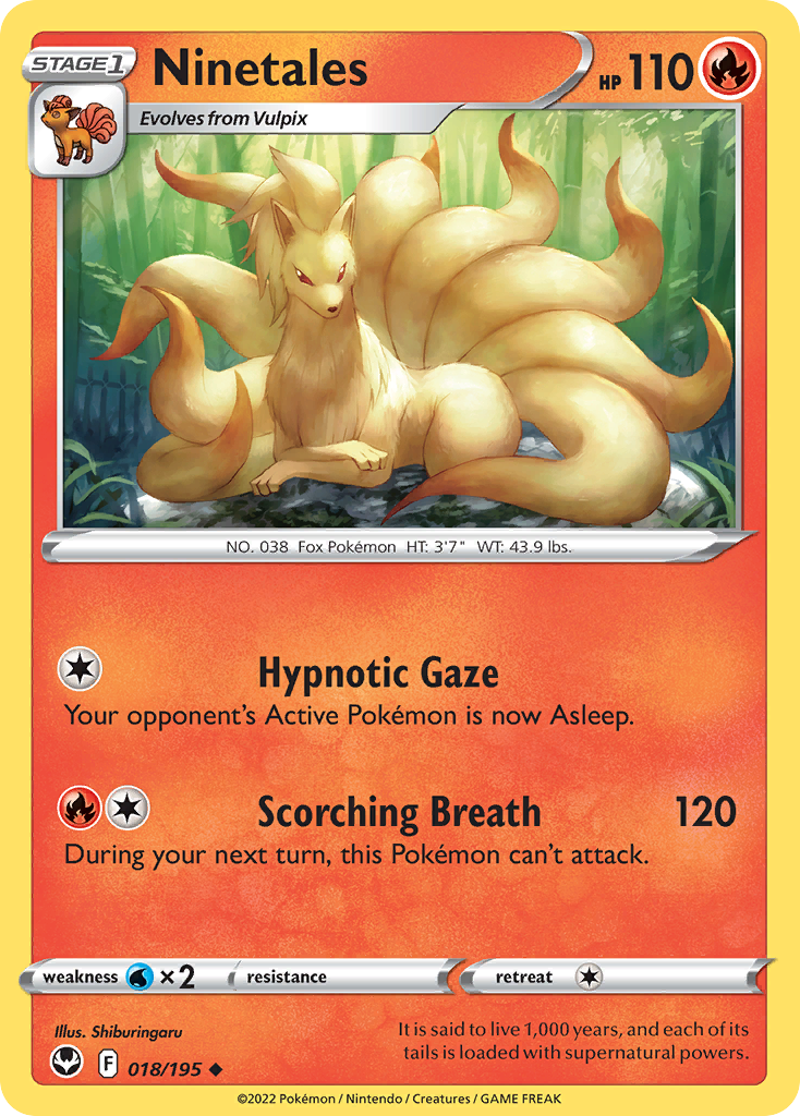 Ninetales - Silver Tempest - 018/195