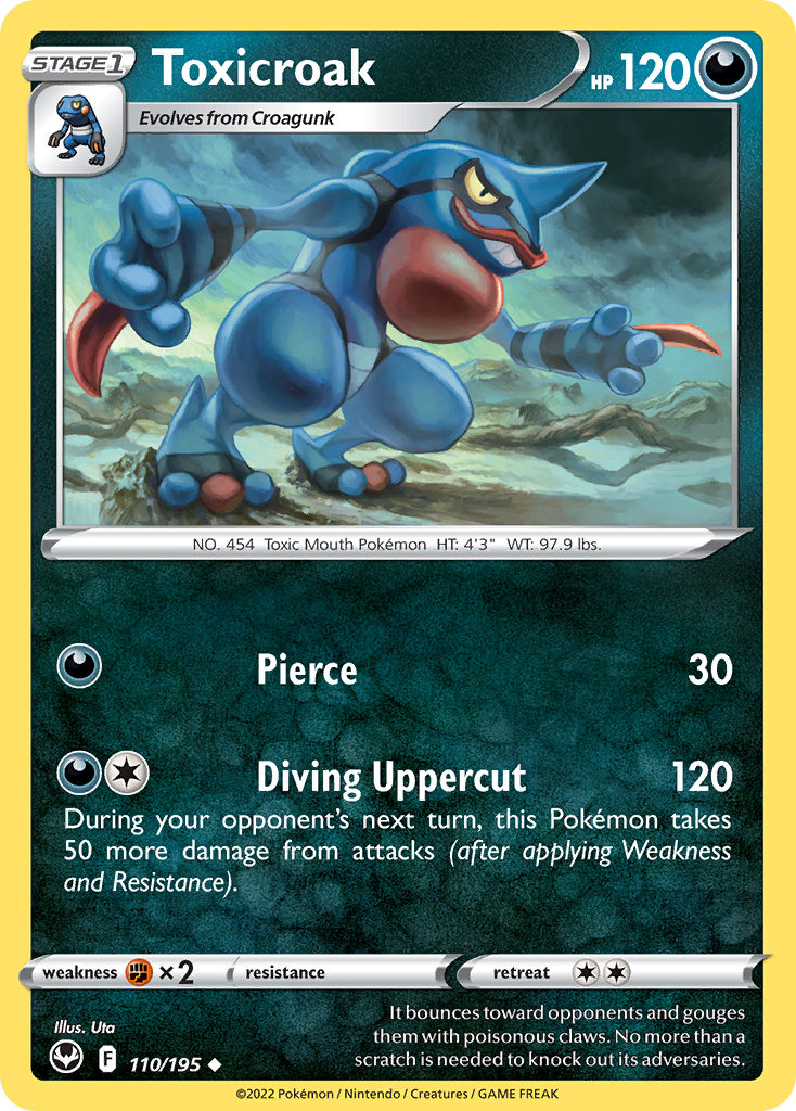 Toxicroak - Silver Tempest - 110/195