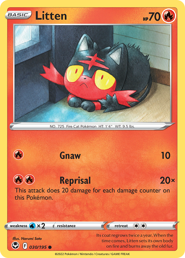 Litten - Silver Tempest - 030/195