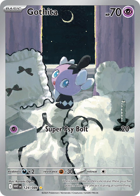 Gothita - White Flare - 124/086 - Holofoil