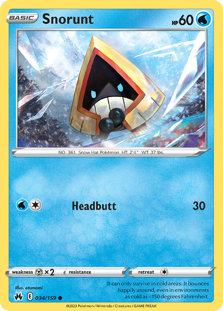 Snorunt - Crown Zenith - 034/159