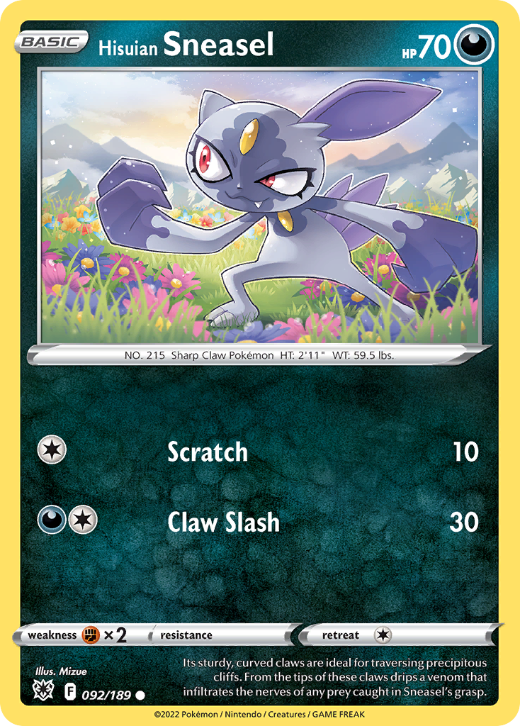 Hisuian Sneasel - Astral Radiance - 092/189