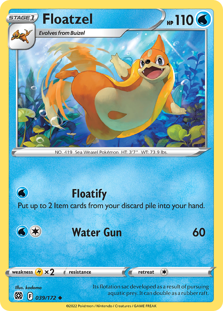 Floatzel - Brilliant Stars - 039/172