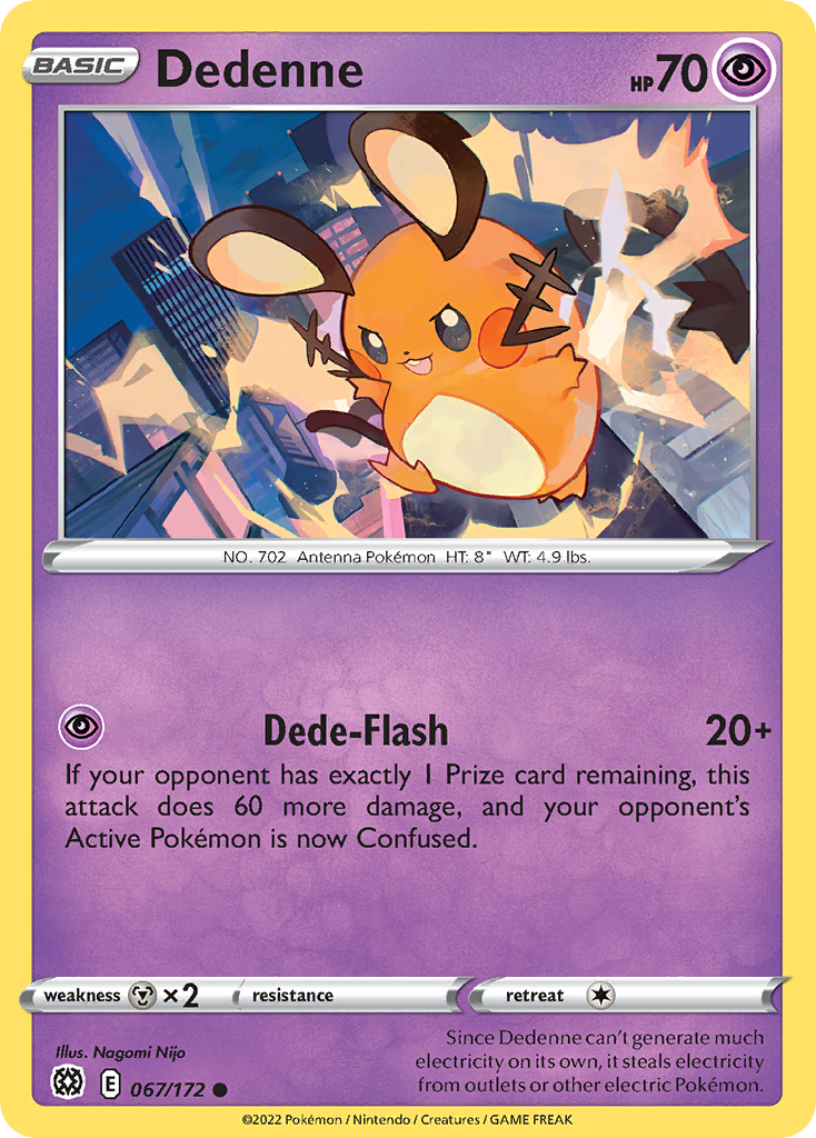 Dedenne - Brilliant Stars - 067/172 - Reverse Holofoil