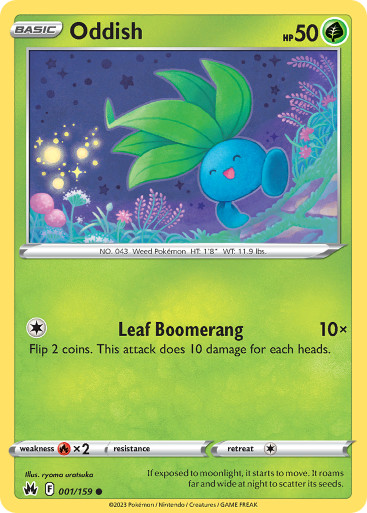 Oddish - Crown Zenith - 001/159