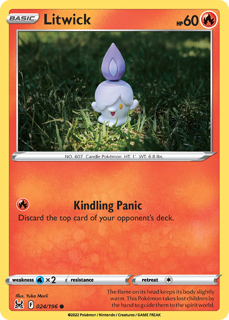 Litwick - Lost Origin - 024/196 - Reverse Holofoil