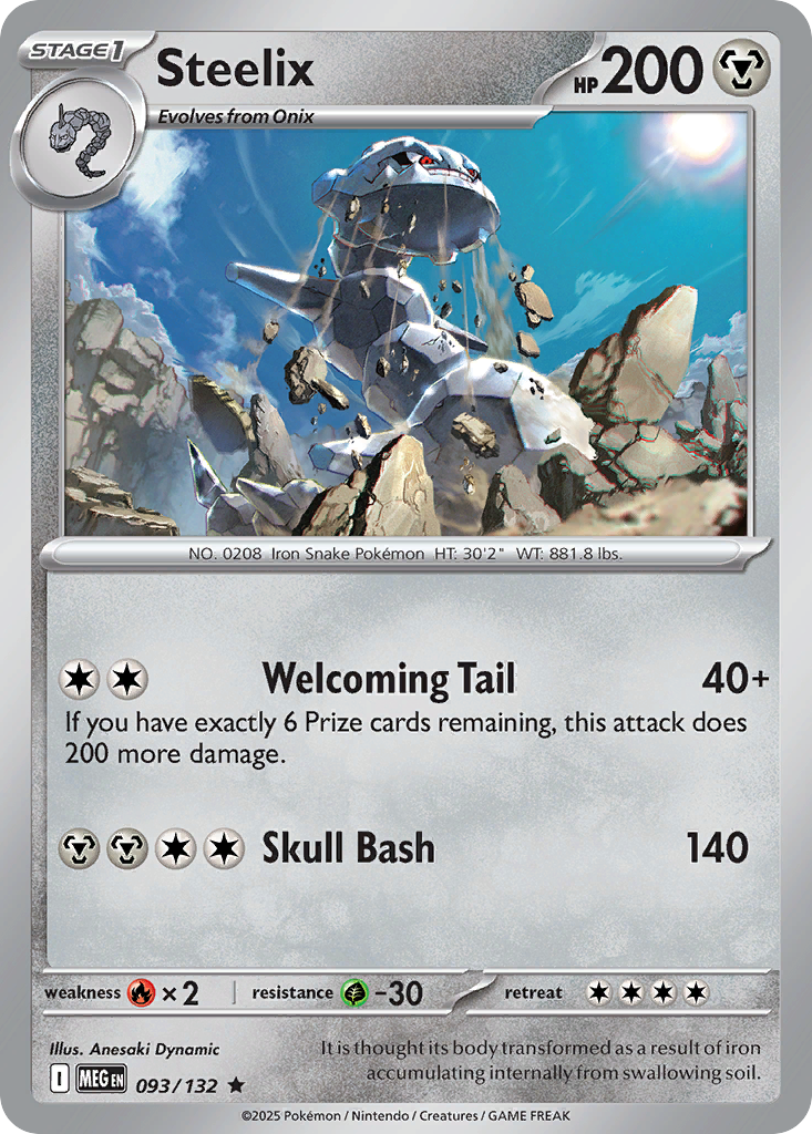 Steelix - Mega Evolution - 093/132 - Holofoil