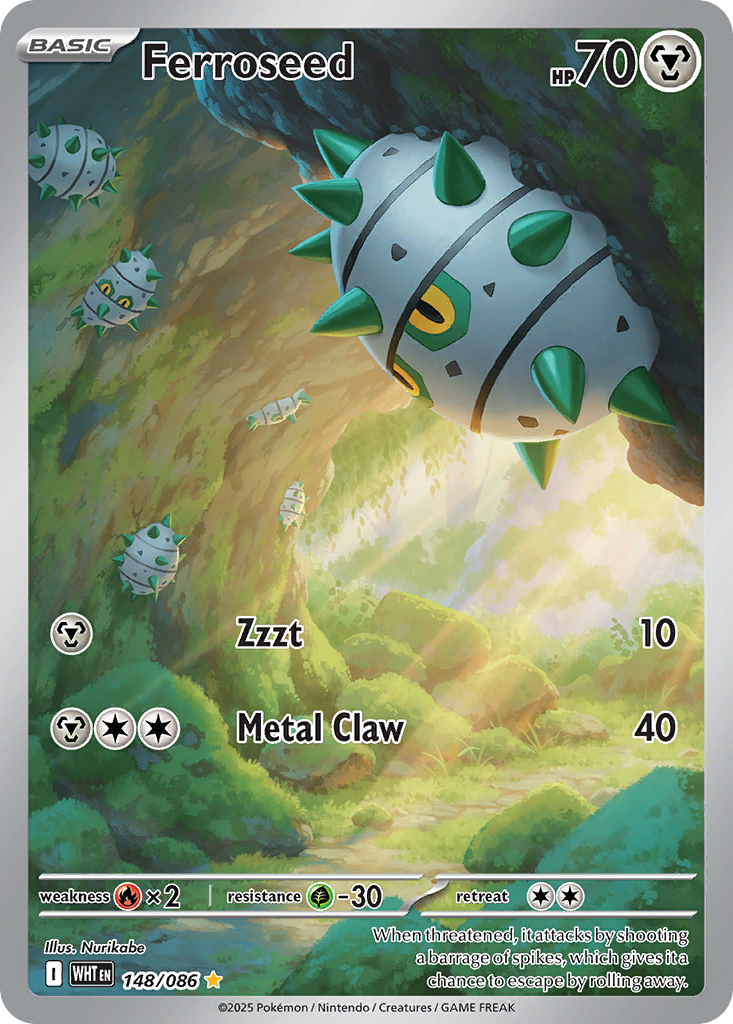 Ferroseed - White Flare - 148/086 - Holofoil